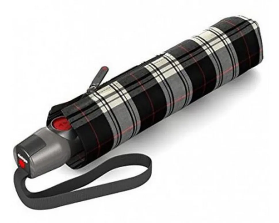 Best Sale Knirps Ombrello pieghevole automatico T.200 Check Black/White CheckBlack/White