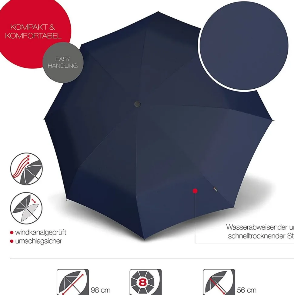 Shop Knirps Ombrello pieghevole automatico T.200 Navy