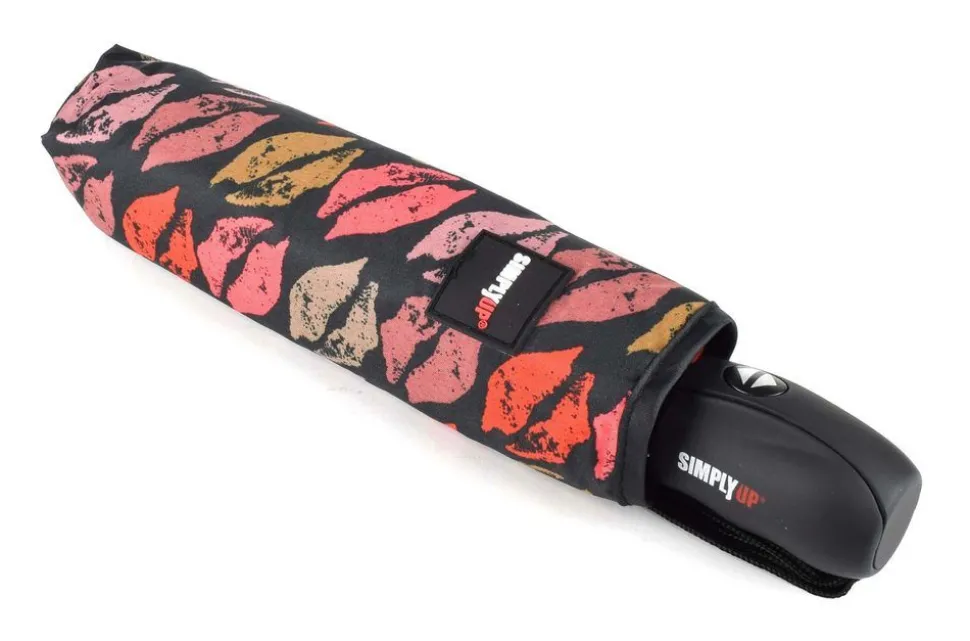 Discount SIMPLYUP Ombrello pieghevole automatico 5041 Kisses Marrone
