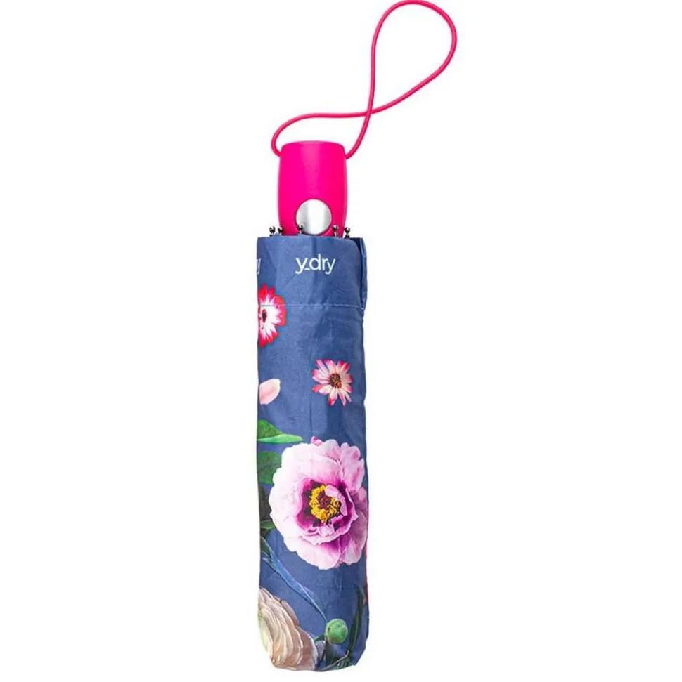 Clearance Ydry Ombrello pieghevole automatico Bouquet Azzurro