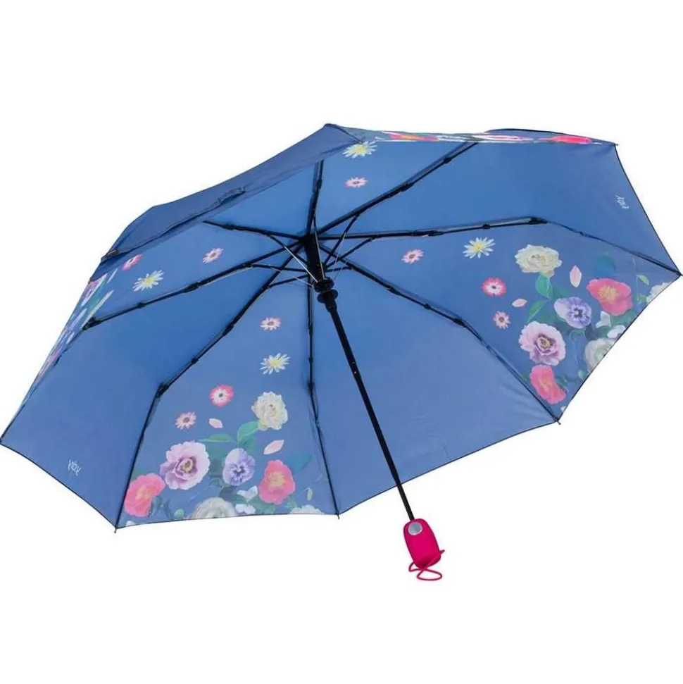ombrello_pieghevole_automatico_ydry_bouquet_azzurro_2.webp Clearance Ydry Ombrello pieghevole automatico Bouquet Azzurro