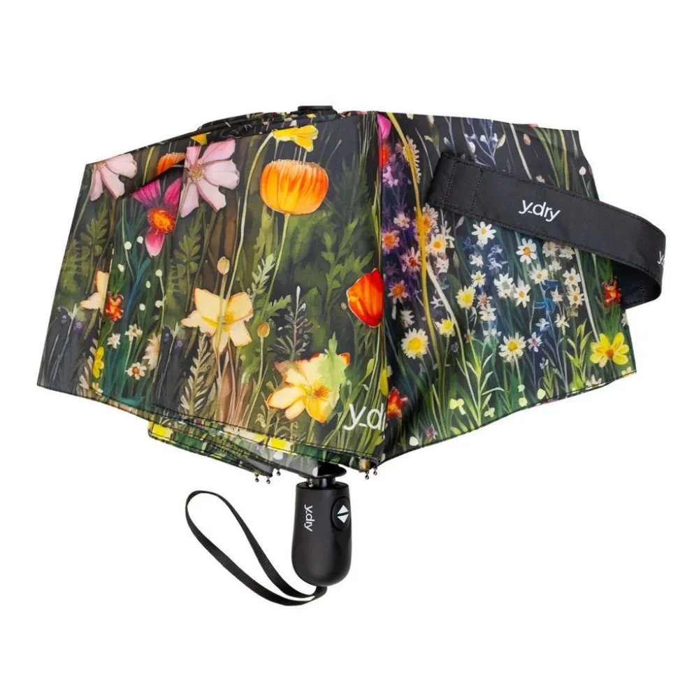 ombrello_pieghevole_automatico_ydry_campo_de_fiori_nero_4.webp Flash Sale Ydry Ombrello pieghevole automatico Y-dry Campo de' Fiori Nero