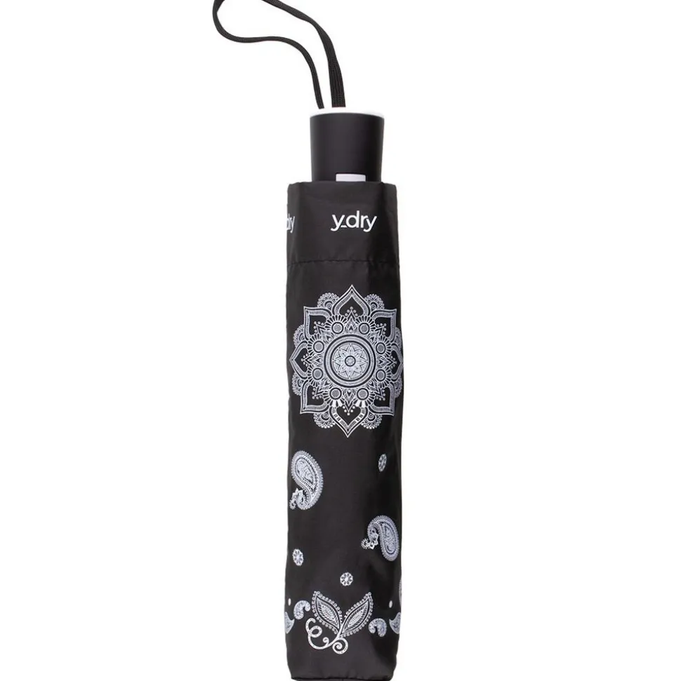Discount Ydry Ombrello pieghevole automatico Mandala Nero