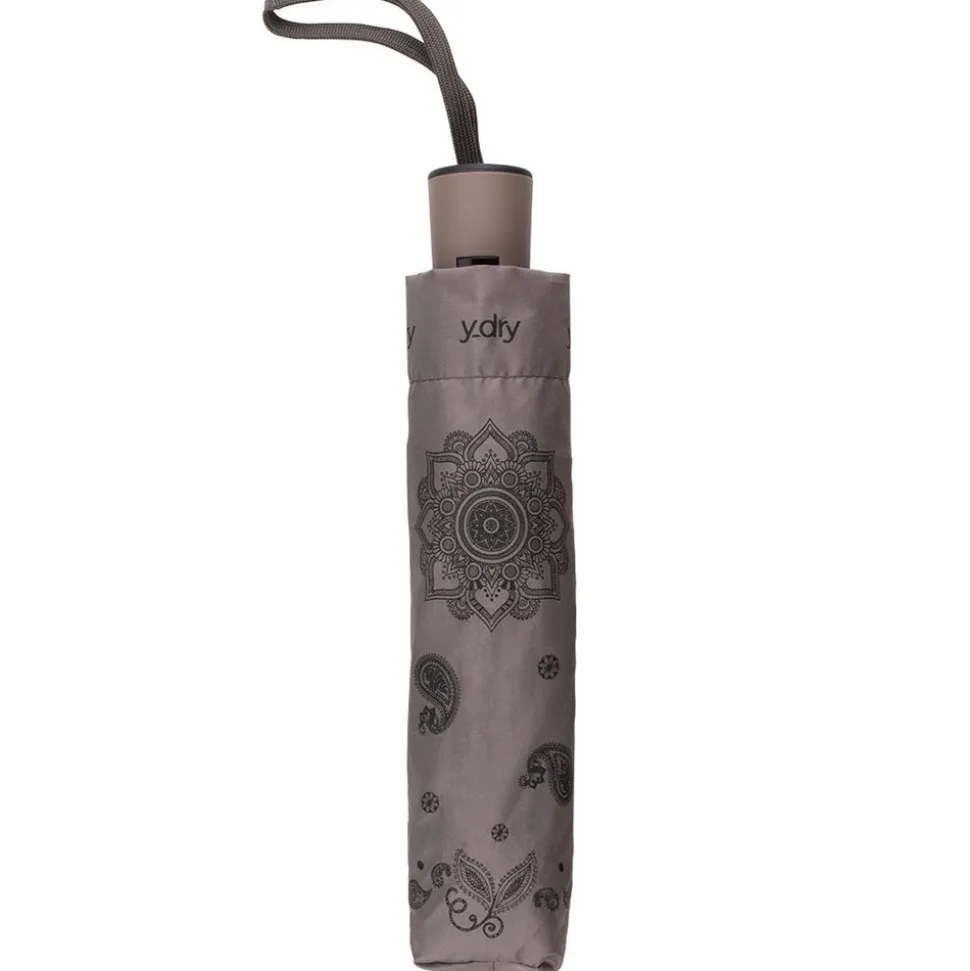 Cheap Ydry Ombrello pieghevole automatico Mandala Taupe