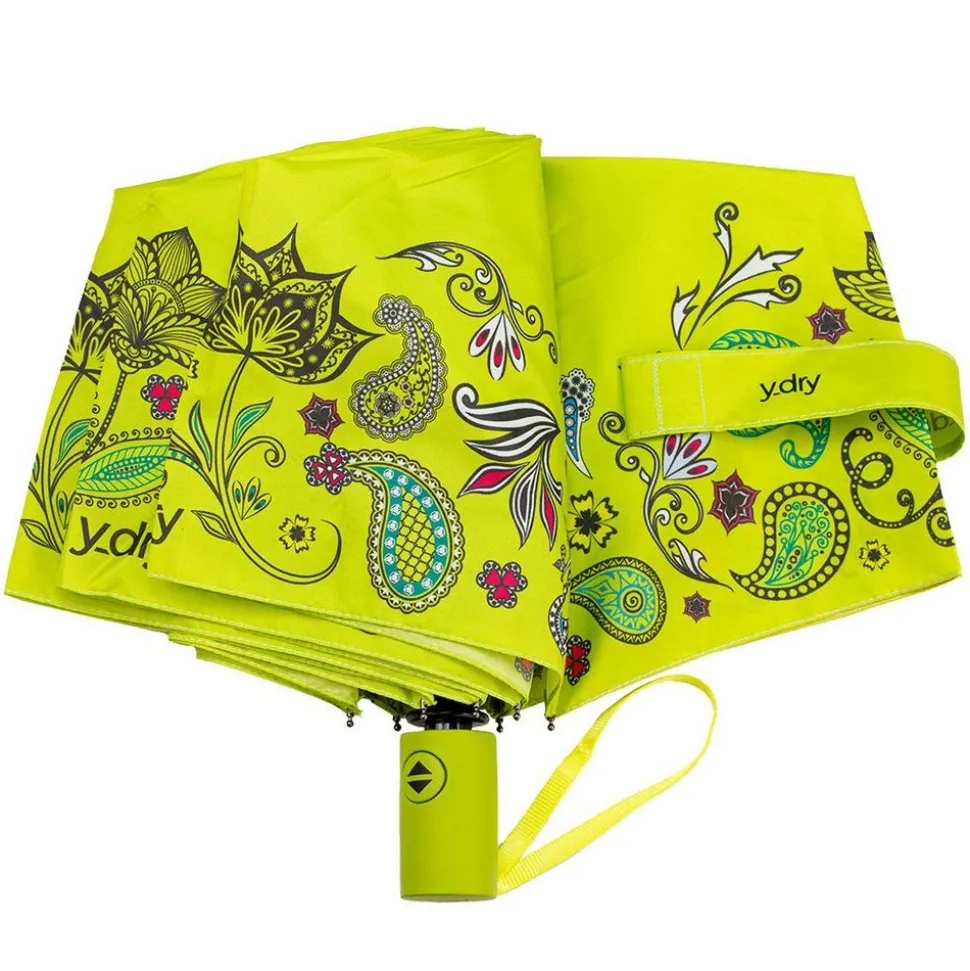 ombrello_pieghevole_automaticoydry_deco_lime_2.webp Shop Ydry Ombrello pieghevole automaticoY-dry Deco Lime