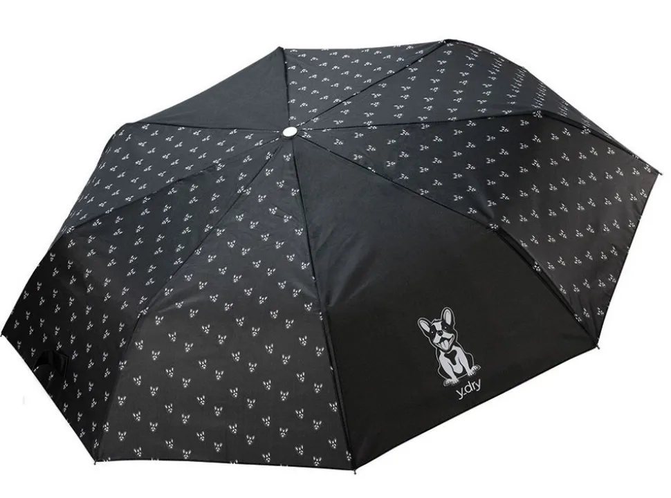 Shop Ydry Ombrello pieghevole automaticoY-dry Ettore Nero