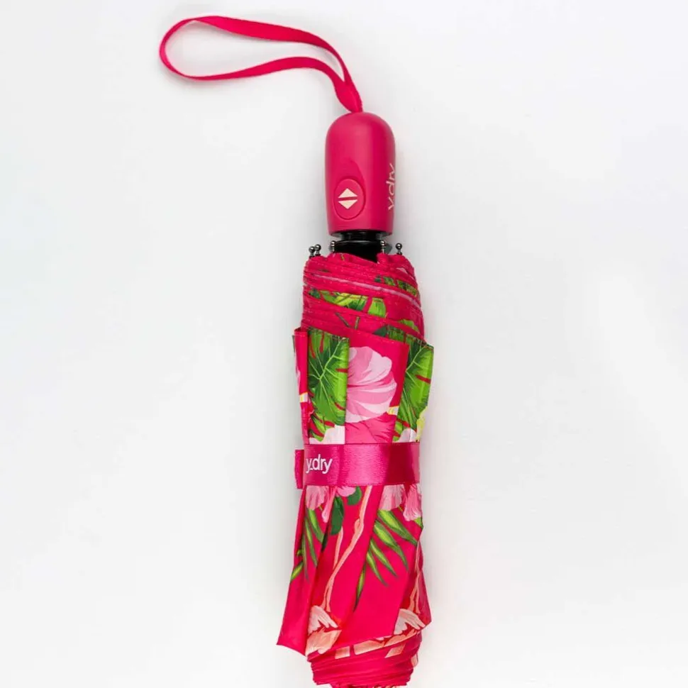 ombrello_pieghevole_automaticoydry_flamingo_rosa_2.webp Shop Ydry Ombrello pieghevole automaticoY-dry Flamingo Rosa