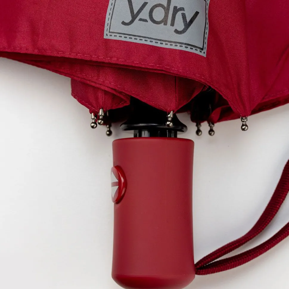 ombrello_pieghevole_automaticoydry_stitch_burgundy_2.webp Store Ydry Ombrello pieghevole automaticoY-dry Stitch Burgundy