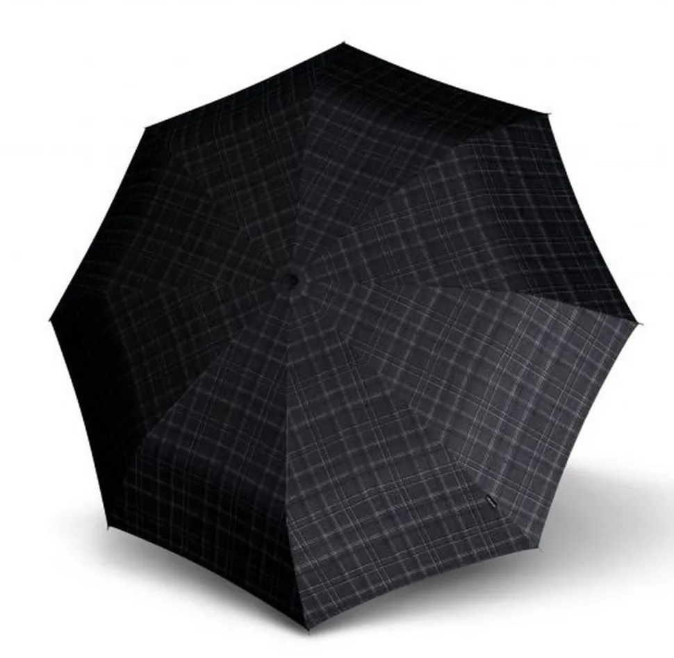 Outlet Knirps Ombrello pieghevole Maxi automatico T.400 Men's Prints Check Mens'PrintsCheck