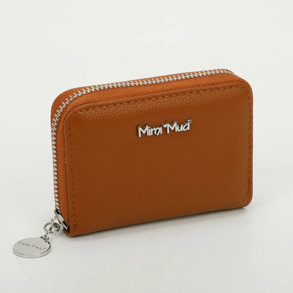 Clearance Mimì-Muà Porta carte di credito Marrone