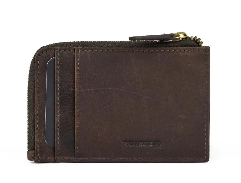 Hot Avirex Portadocumenti piatto con zip Durango DRN08 Marrone