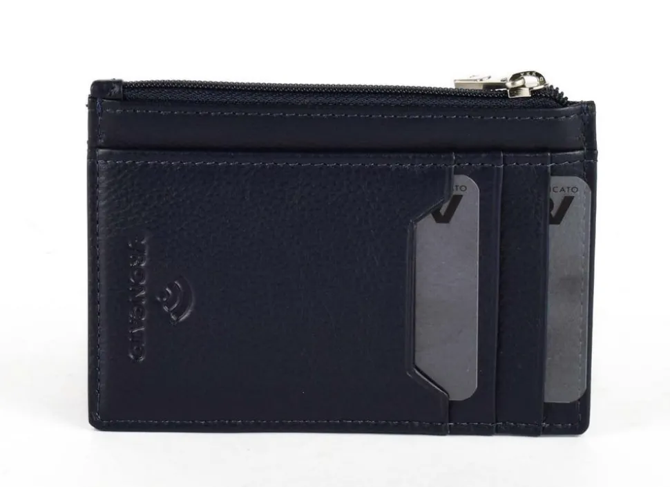 Shop Roncato Portadocumenti piatto con zip Manchester 065 Navy