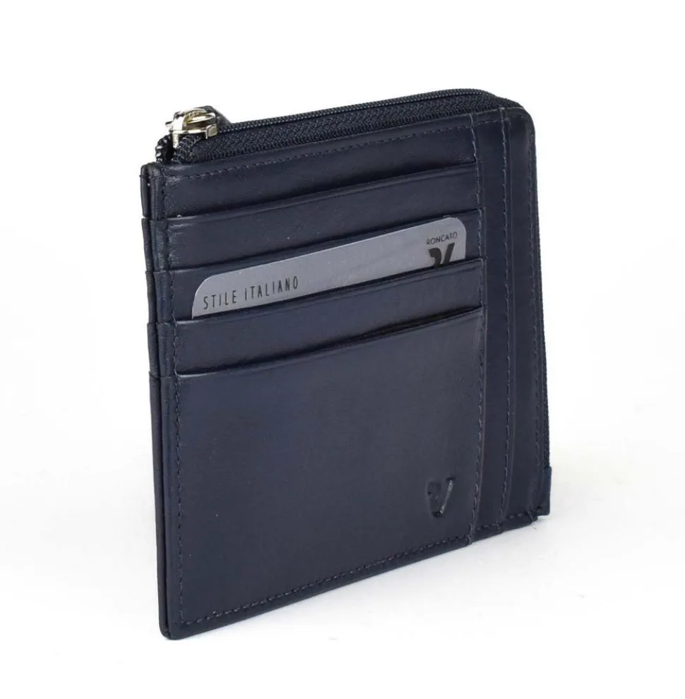 Cheap Roncato Portadocumenti piatto con zip Pascal 2907 Blu