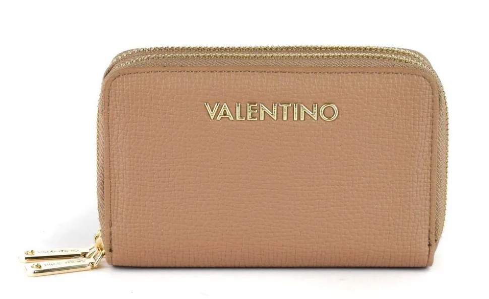 Cheap Valentino Bags Portafoglio donna 2 zip Stereo RE Beige