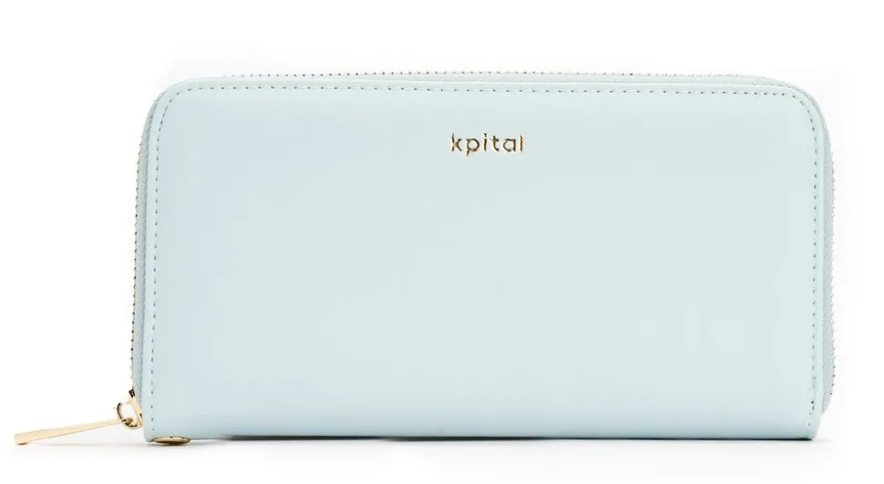 Shop Kpital Portafoglio donna con zip Azzurro