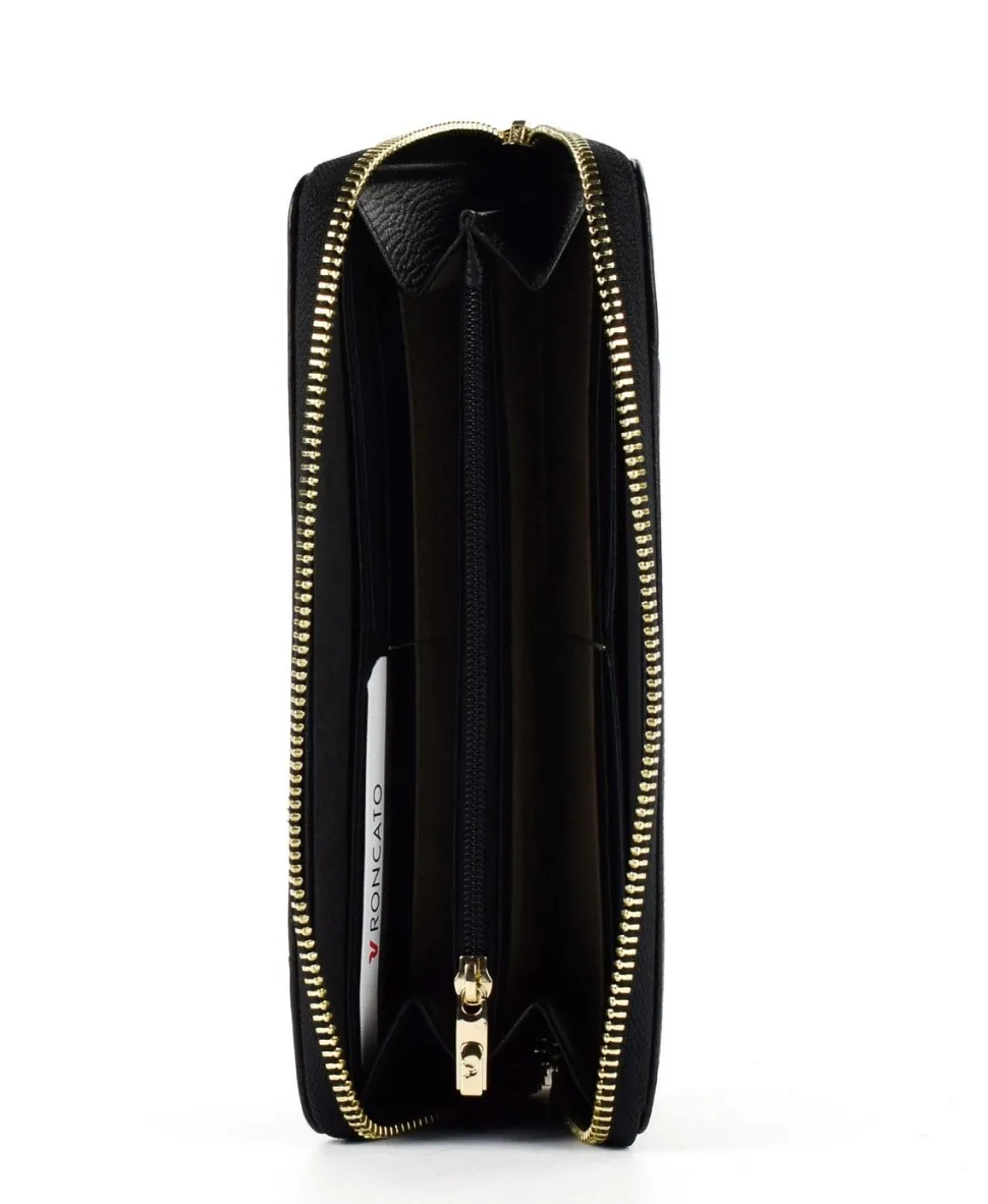 Shop Roncato Portafoglio donna con zip Milano 620 Nero