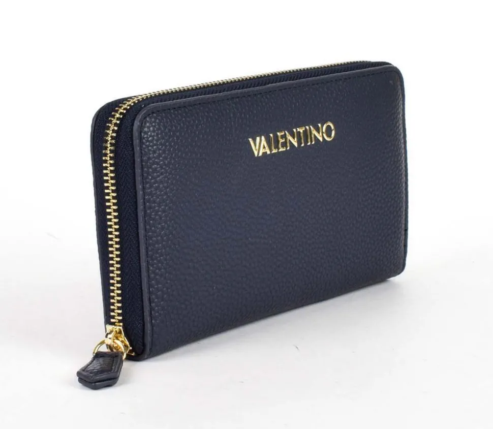 New Valentino Bags Portafoglio donna con zip Brixton 155 Blu
