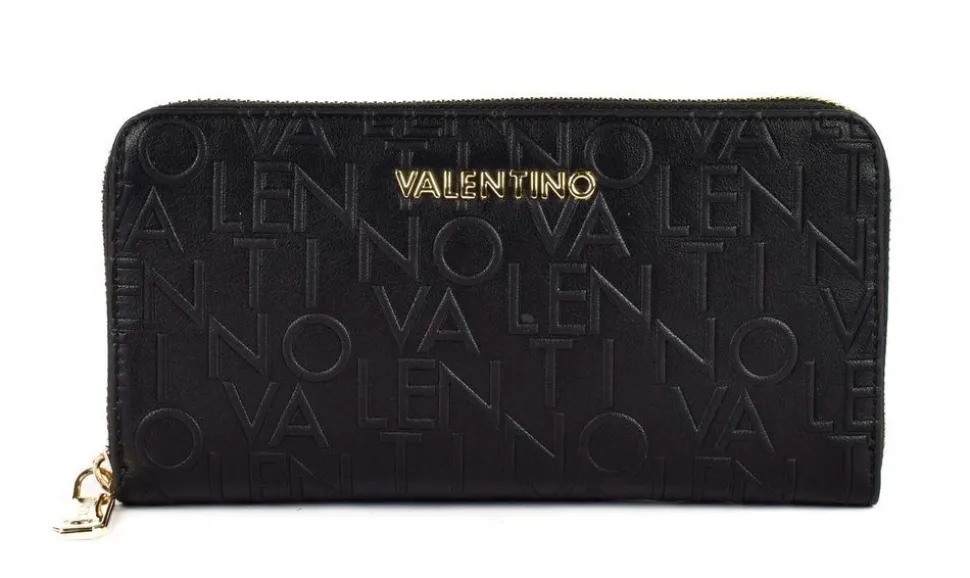 Sale Valentino Bags Portafoglio donna con zip Relax 155 Nero