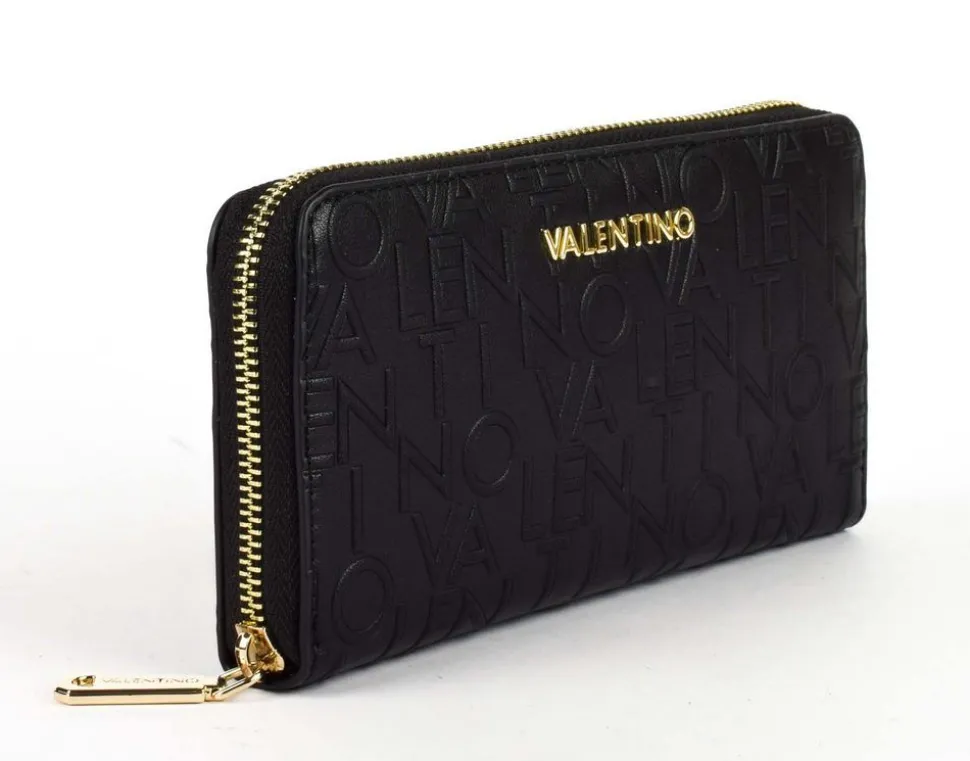 Sale Valentino Bags Portafoglio donna con zip Relax 155 Nero
