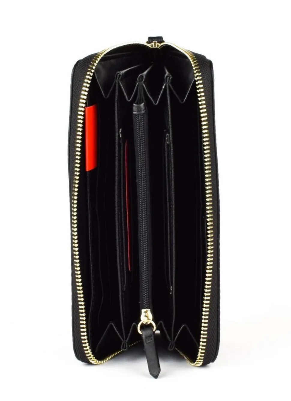 portafoglio_donna_con_zip_valentino_bags_superman_nero_2.webp New Valentino Bags Portafoglio donna con zip Superman Nero