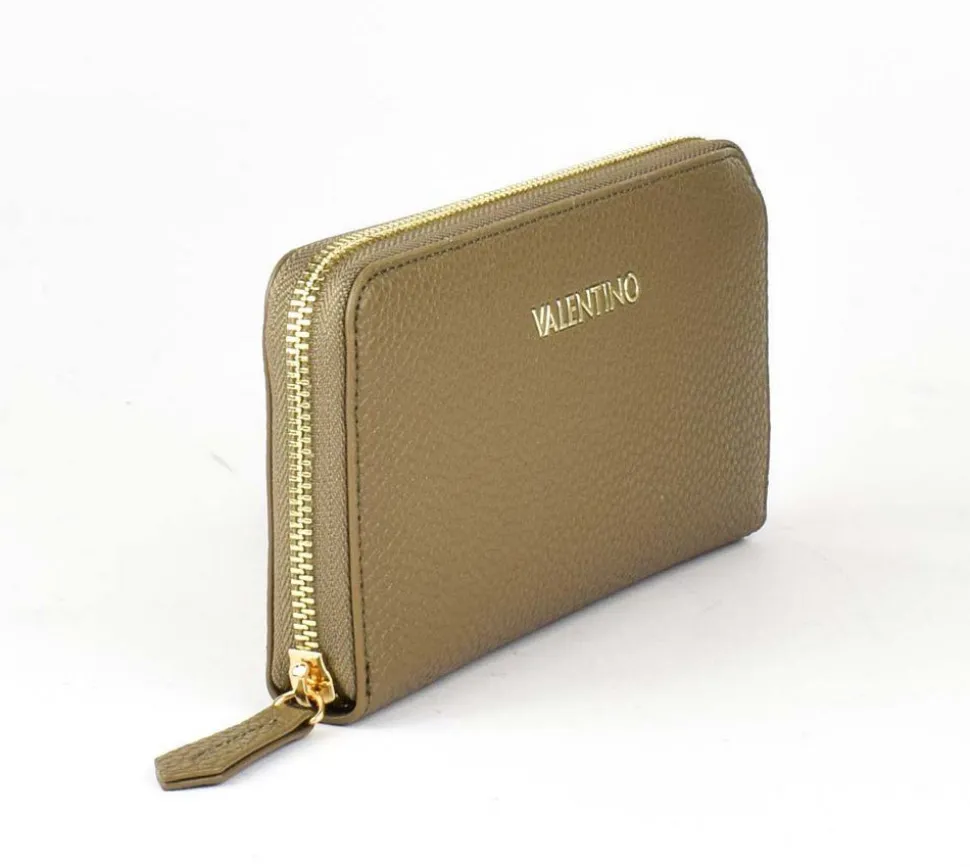 New Valentino Bags Portafoglio donna con zip Superman Taupe