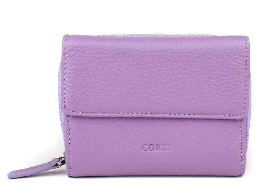 Discount Gianfranco Corti Portafoglio donna piccolo Alce 8875 Lavanda