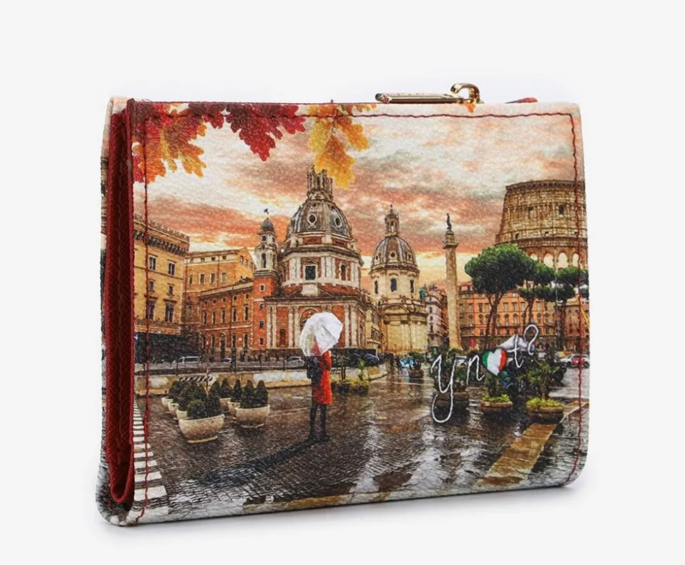 Fashion Ynot Portafoglio donna piccolo ? 654 Rome Raining RomeRaining