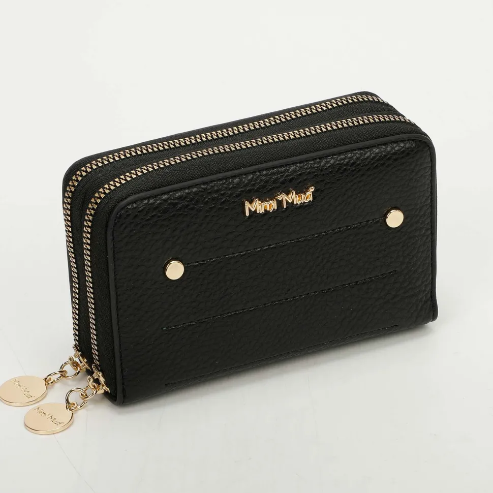 Sale Mimì-Muà Portafoglio donna 2-zip Nero