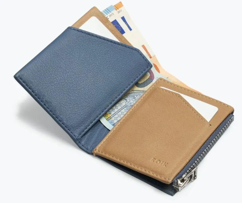 Outlet Roik Portafoglio Zip Coin Blue Capri BlueCapri