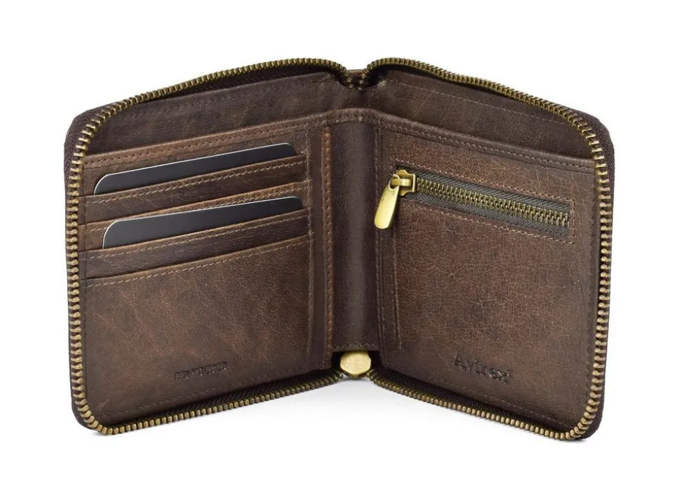portafoglio_uomo_con_zip_avirex_durango_drn_marrone_2.webp Store Avirex Portafoglio uomo con zip Durango DRN07 Marrone