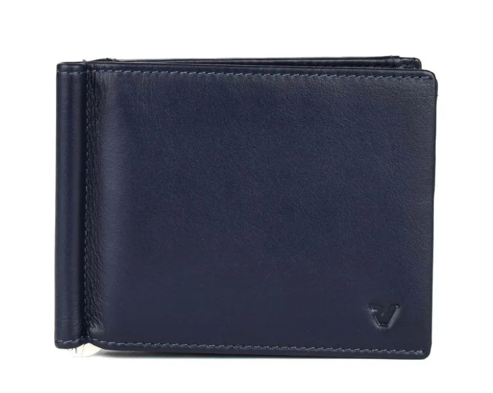 Fashion Roncato Portafoglio uomo fermasoldi a molla Pascal 2913 Blu