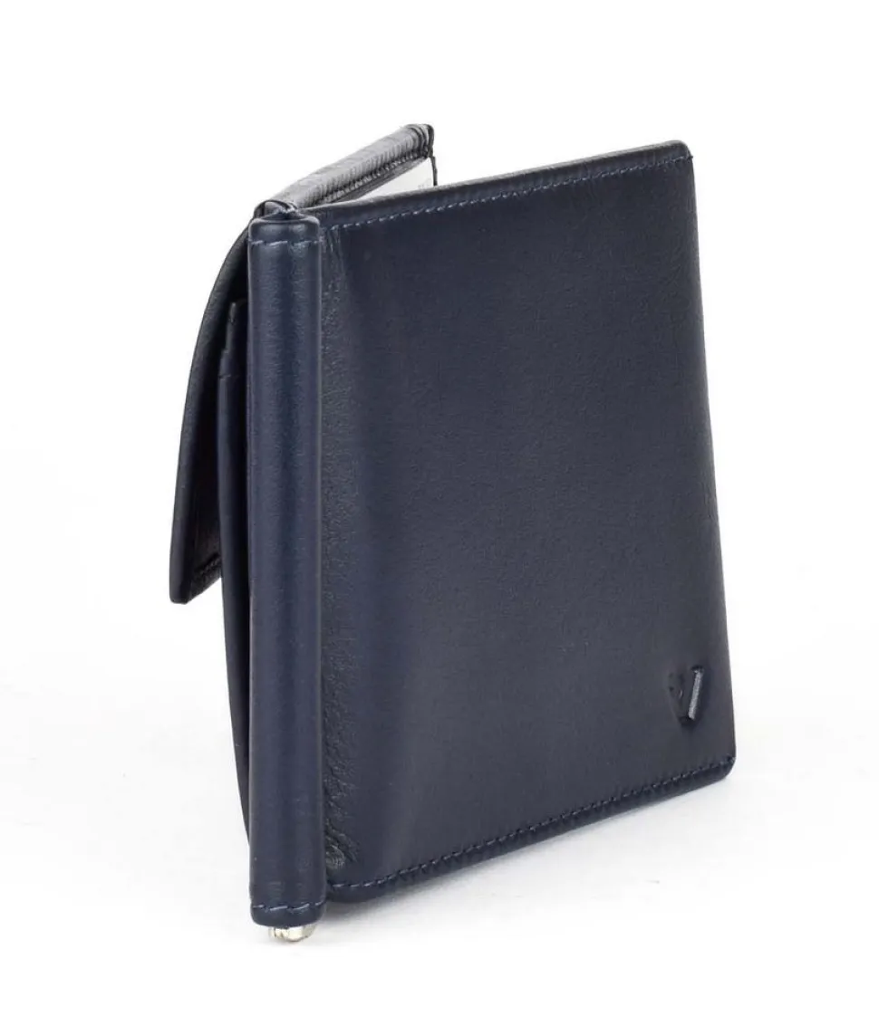 Fashion Roncato Portafoglio uomo fermasoldi a molla Pascal 2913 Blu