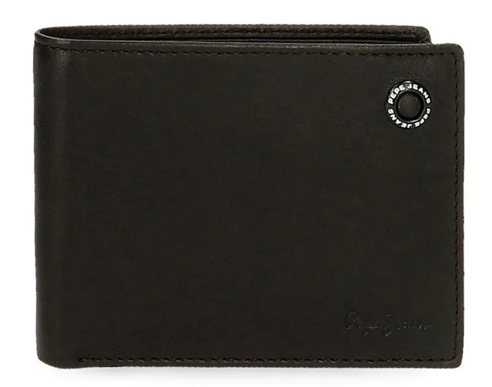 Hot Pepe Jeans Portafoglio uomo Badge 73742 Nero