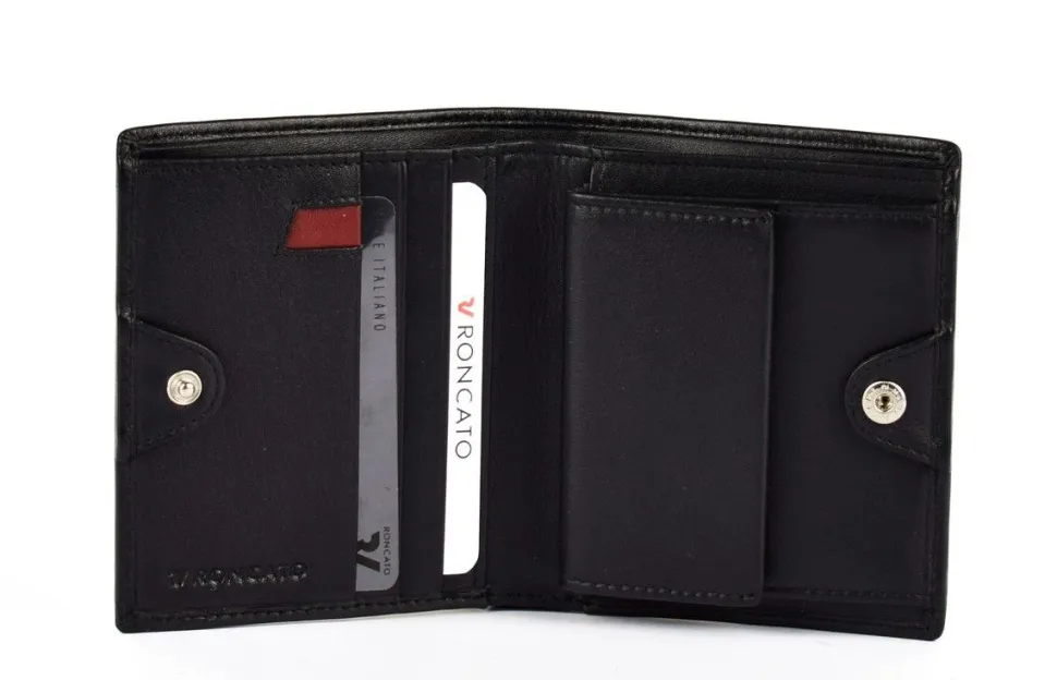 Clearance Roncato Portafoglio uomo piccolo Pascal 2910 Nero