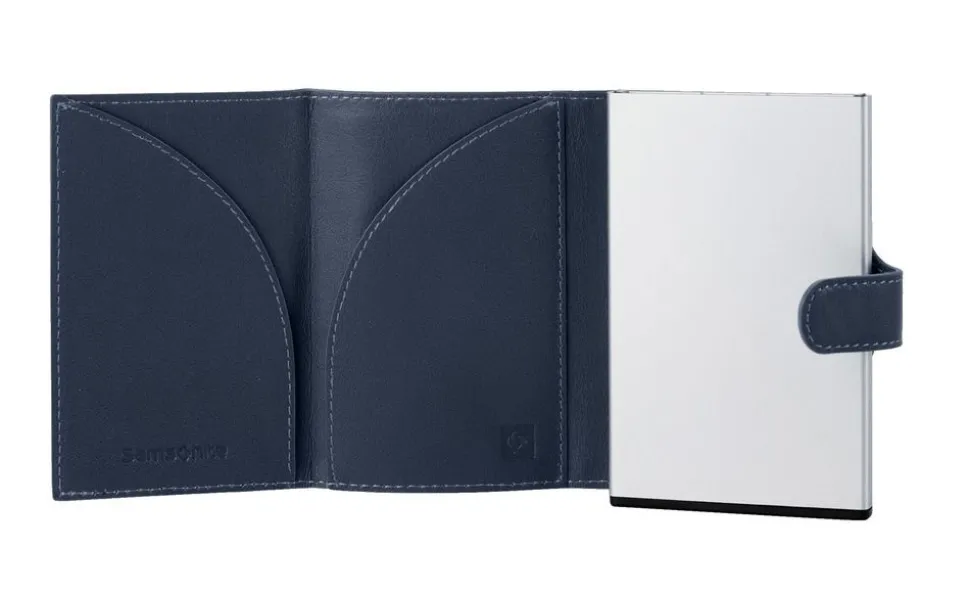 Clearance Samsonite Portafoglio uomo piccolo Alu Fit Blu