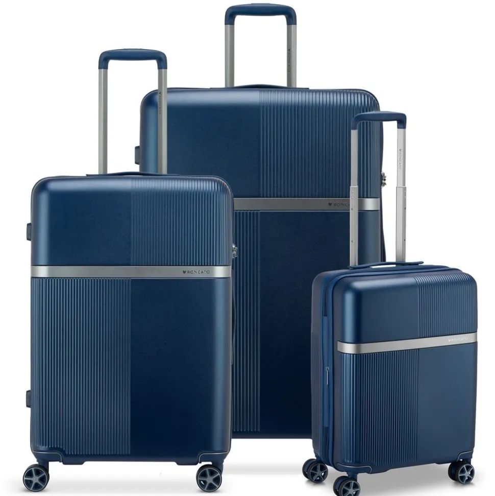 New Roncato Set 3 Trolley espandibili AirGlam Blu Notte BluNotte