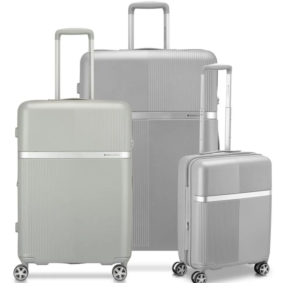 Flash Sale Roncato Set 3 Trolley espandibili AirGlam Grigio Perla GrigioPerla