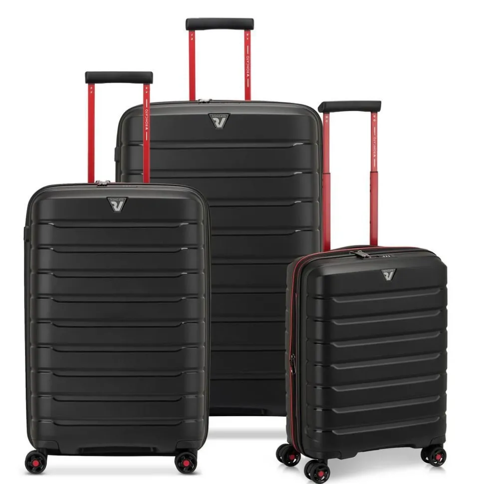 Shop Roncato Set 3 Trolley espandibili B-Flying Move Nero Fumo NeroFumo