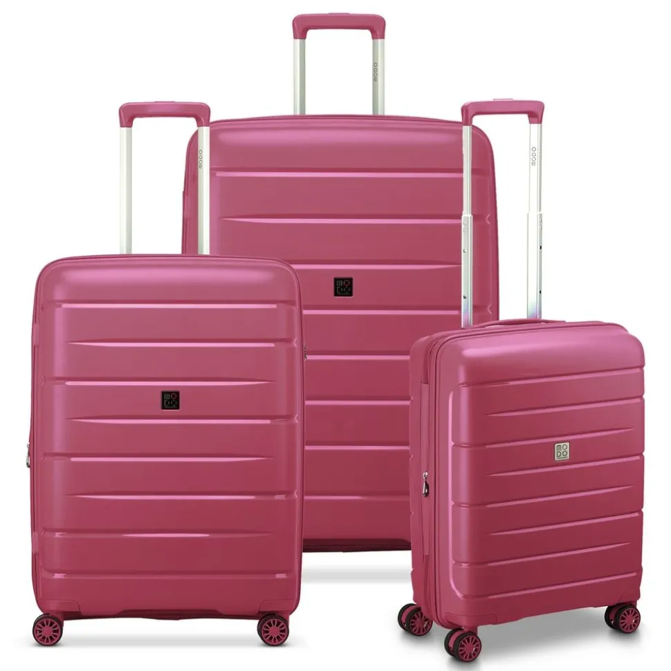 Best Modo by Roncato Set 3 Trolley Starlight 3.0 Burgundy