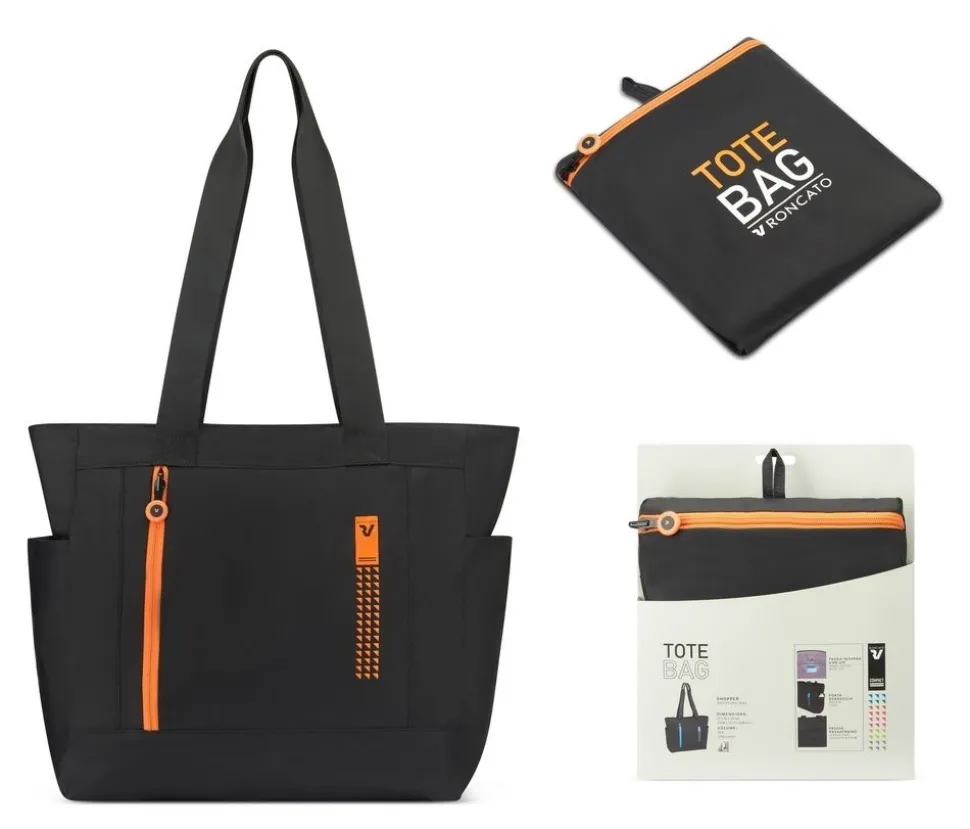 Outlet Roncato Shopper bag pieghevole Compact 2013 Arancio