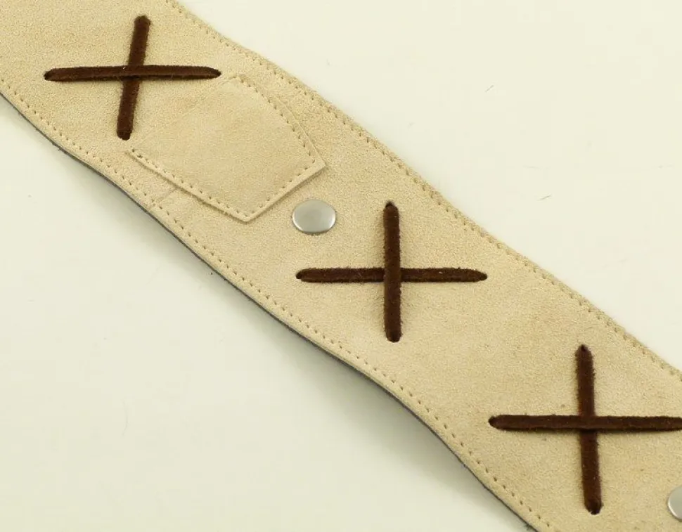 tracolla_per_chitarrabasso_in_pelle_gilmodel_beige_3.webp Fashion Strap'N'Roll Tracolla per chitarra/basso in pelle Gilmodel Beige
