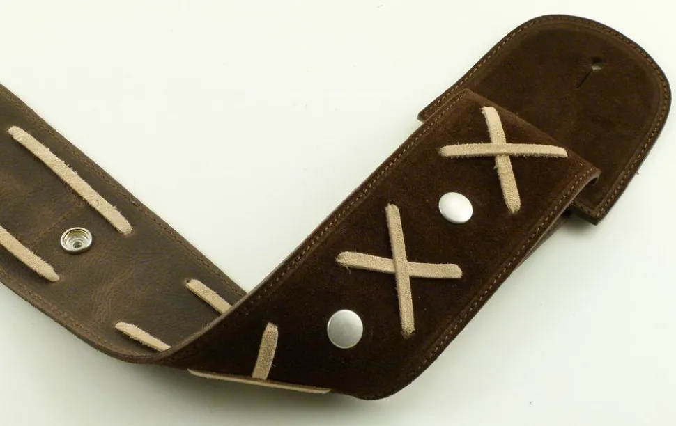 tracolla_per_chitarrabasso_in_pelle_gilmodel_marrone_4.webp Outlet Strap'N'Roll Tracolla per chitarra/basso in pelle Gilmodel marrone Brown
