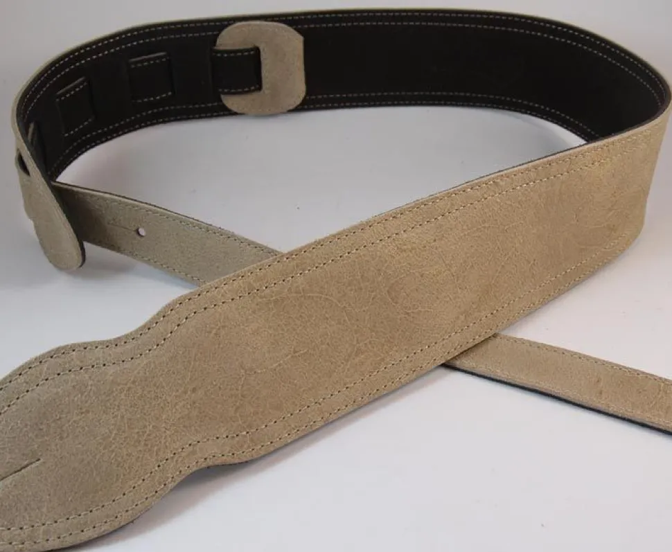 Cheap Strap'N'Roll Tracolla per chitarra/basso in pelle Standard line Beige