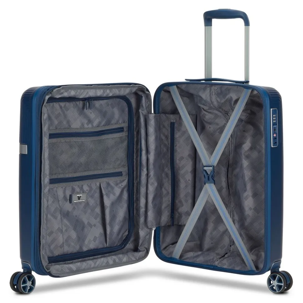 trolley_cabina_espandibile_roncato_airglam__blu_notte_3.webp Discount Roncato Trolley cabina espandibile AirGlam 9753 Blu Notte BluNotte