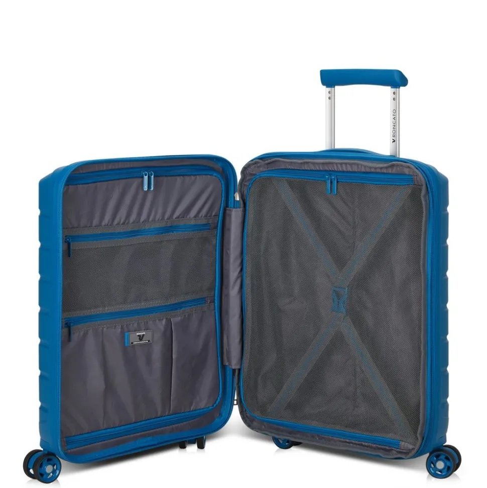 trolley_cabina_espandibile_roncato_bflying__denim_3.webp Discount Roncato Trolley cabina espandibile B-Flying 8183 Denim