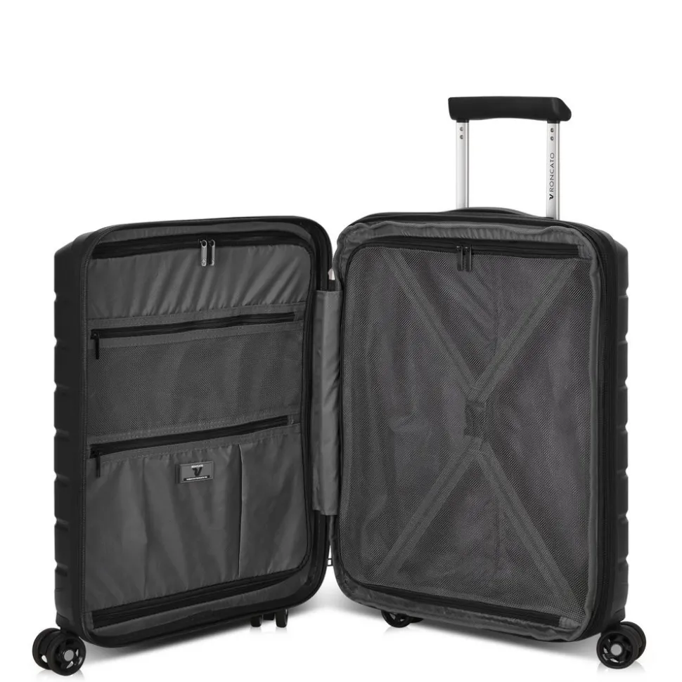 trolley_cabina_espandibile_roncato_bflying__nero_3.webp Discount Roncato Trolley cabina espandibile B-Flying 8183 Nero