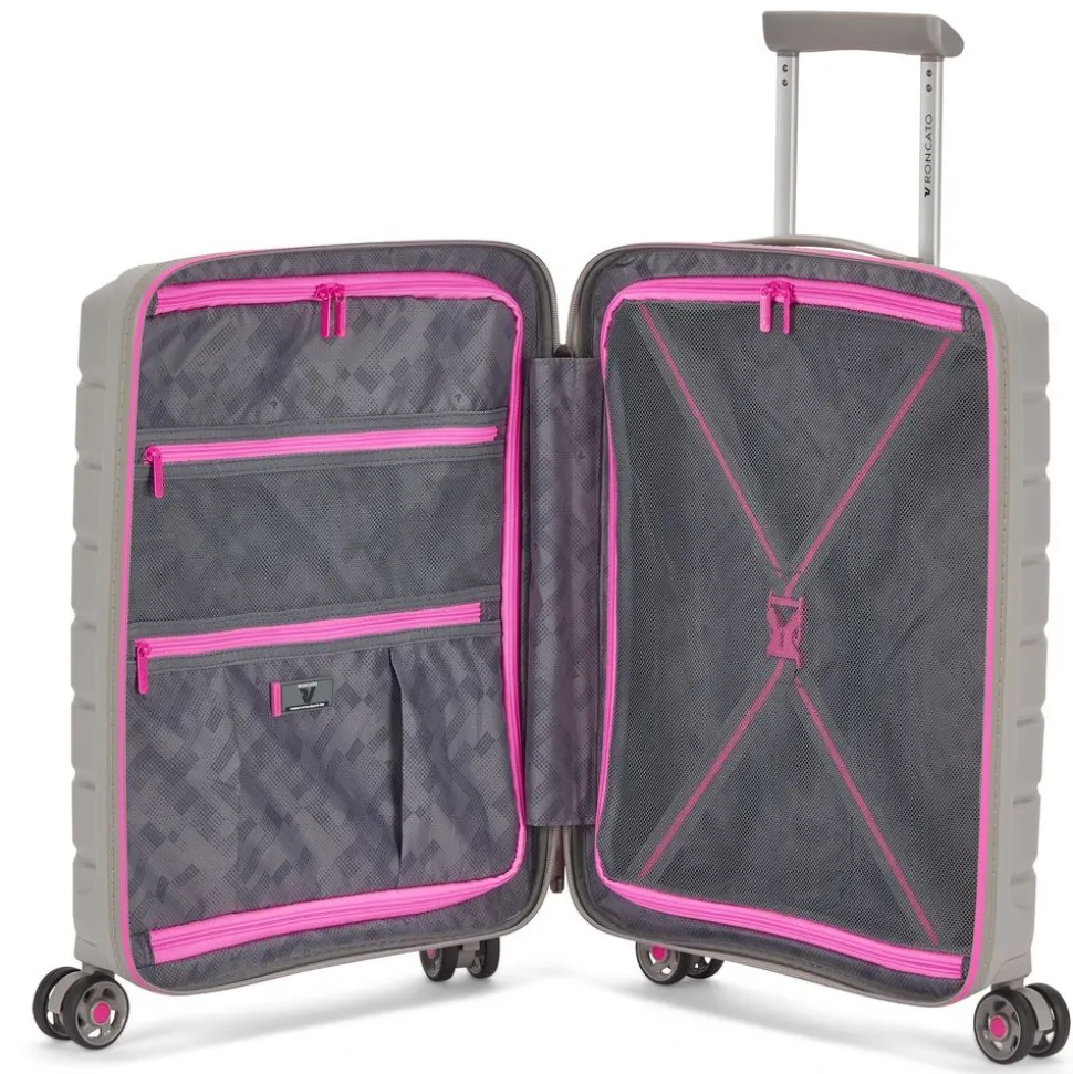 trolley_cabina_roncato_bflying_neon__grigio_3.webp Sale Roncato Trolley cabina B-Flying Neon 7983 Grigio