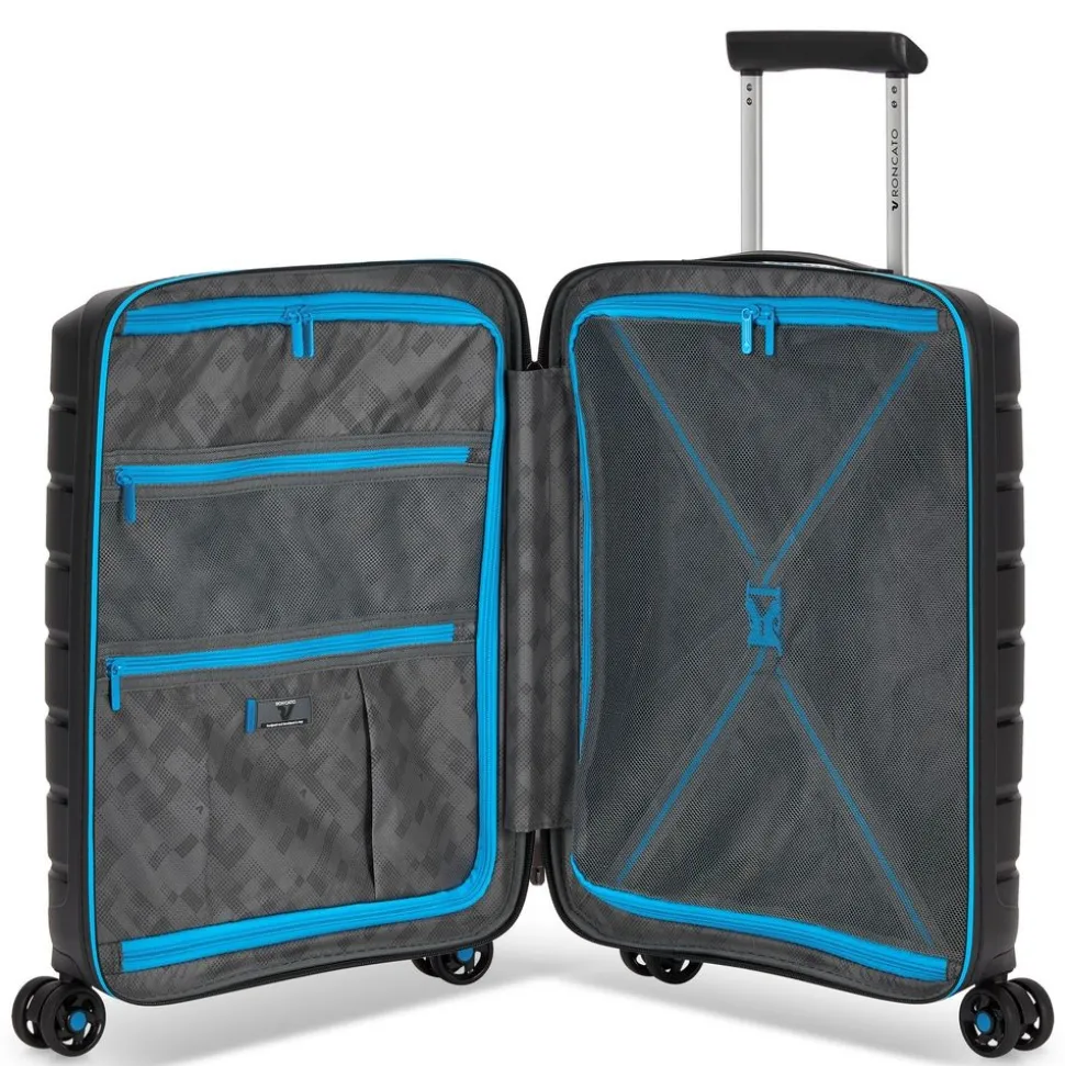 trolley_cabina_roncato_bflying_neon__nero_3.webp Store Roncato Trolley cabina B-Flying Neon 7983 Nero