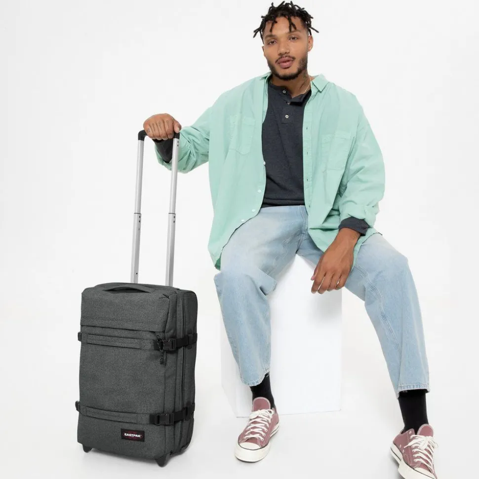 trolley_eastpak_transitr_s_black_denim_3.webp Shop Eastpak Trolley Transit'R S Black Denim BlackDenim