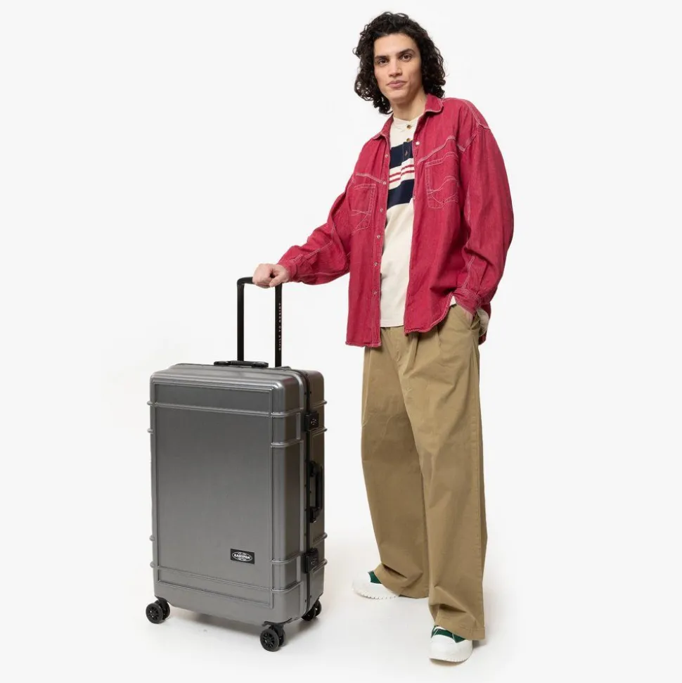 trolley_grande_eastpak_resistr_case_l_brushed_metal_3.webp Discount Eastpak Trolley grande Resist'R Case L Brushed Metal BrushedMetal